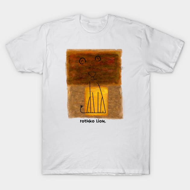 Rothko lion T-Shirt by GarrinchaToonz